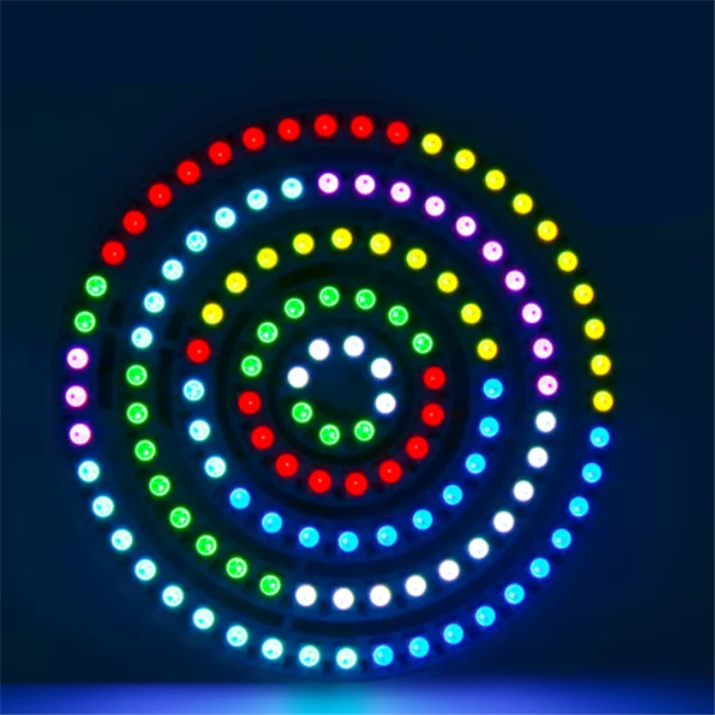 8 16 24 35 45 128 Pixels Dream color 5050 RGB DC5V WS2812B WS2812 Addressable Round Ring Pixel LED Light Strip