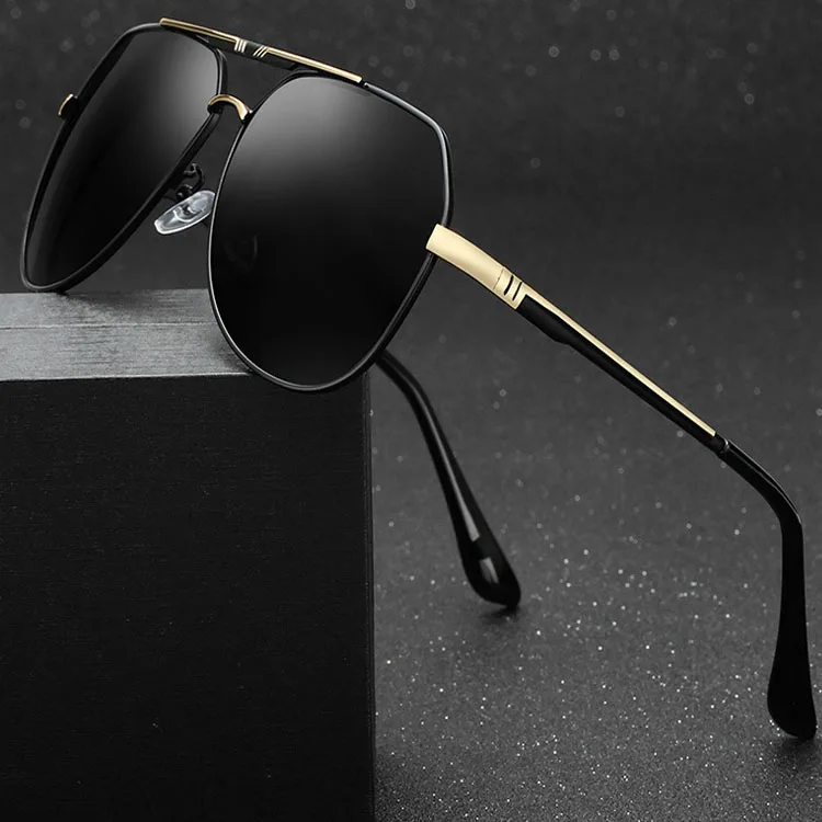 2020  Fashionable Eyewear Design Men Polarized Sun Glasses Alloy Top Vintage Luxury Italy Fashion Sunglasses  UV400
