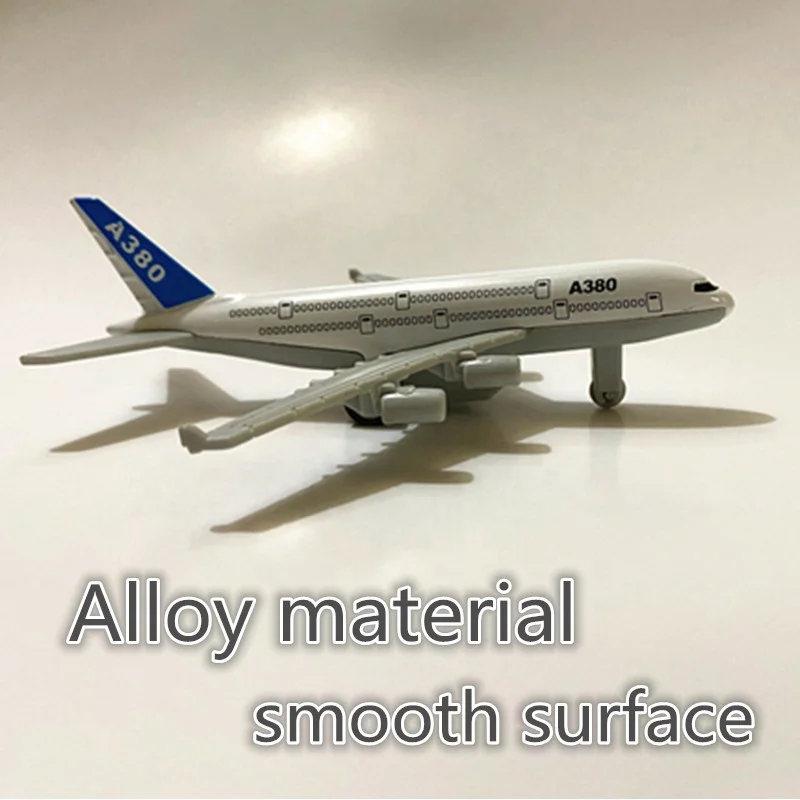 Kids Pull Back Diecast Civil Aircraft Model Toy Emulational Model Plane Toy