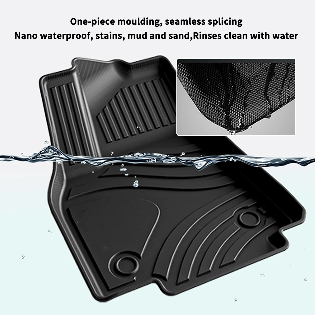 Muchkey Car Floor Mat Non Slip Odorless Luxury 5D TPE Car Mats For 2015 2016 2017 2018 2019 Mitsubishi Motors Pajero Sport