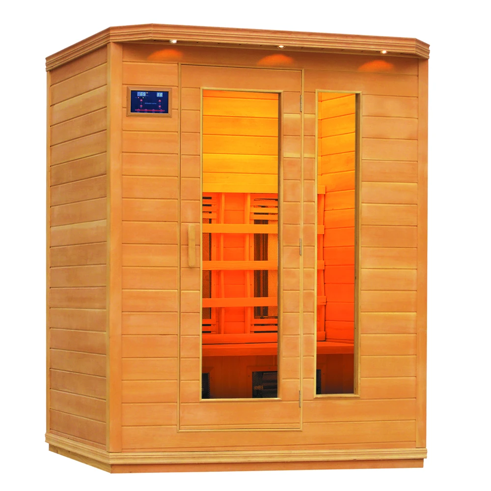 Canadian solid  hemlock  Infrared Sauna 2 people sauna room Requires 120V / 15A power