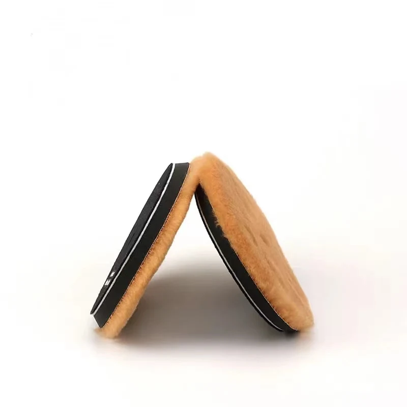 Hot Selling CARROAD 100% Wool Material Durable 6' Lamb Wool Polishing Buffer Pad Wool Felt Pads For Car polisher pad