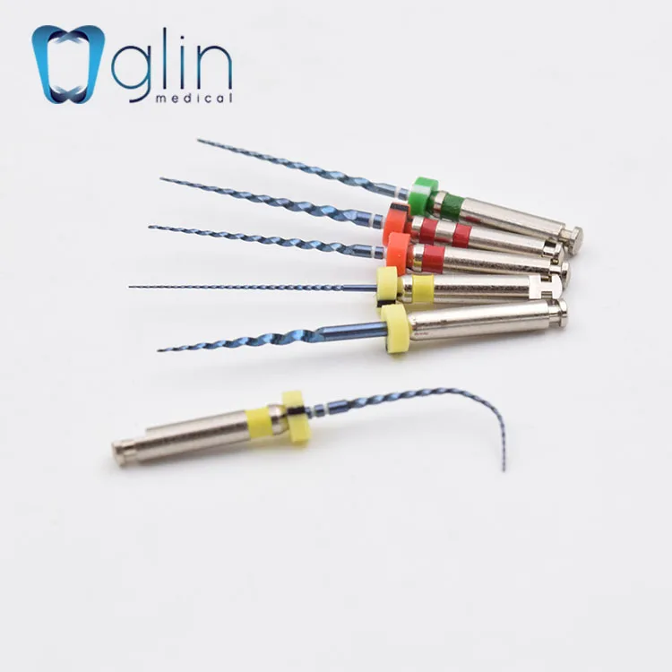 Glin G3 Blue Rotary Files Niti Dental Heat Activation Engine Use Oral Medical Equipment/ 15/04 15/06 21/25/31mm