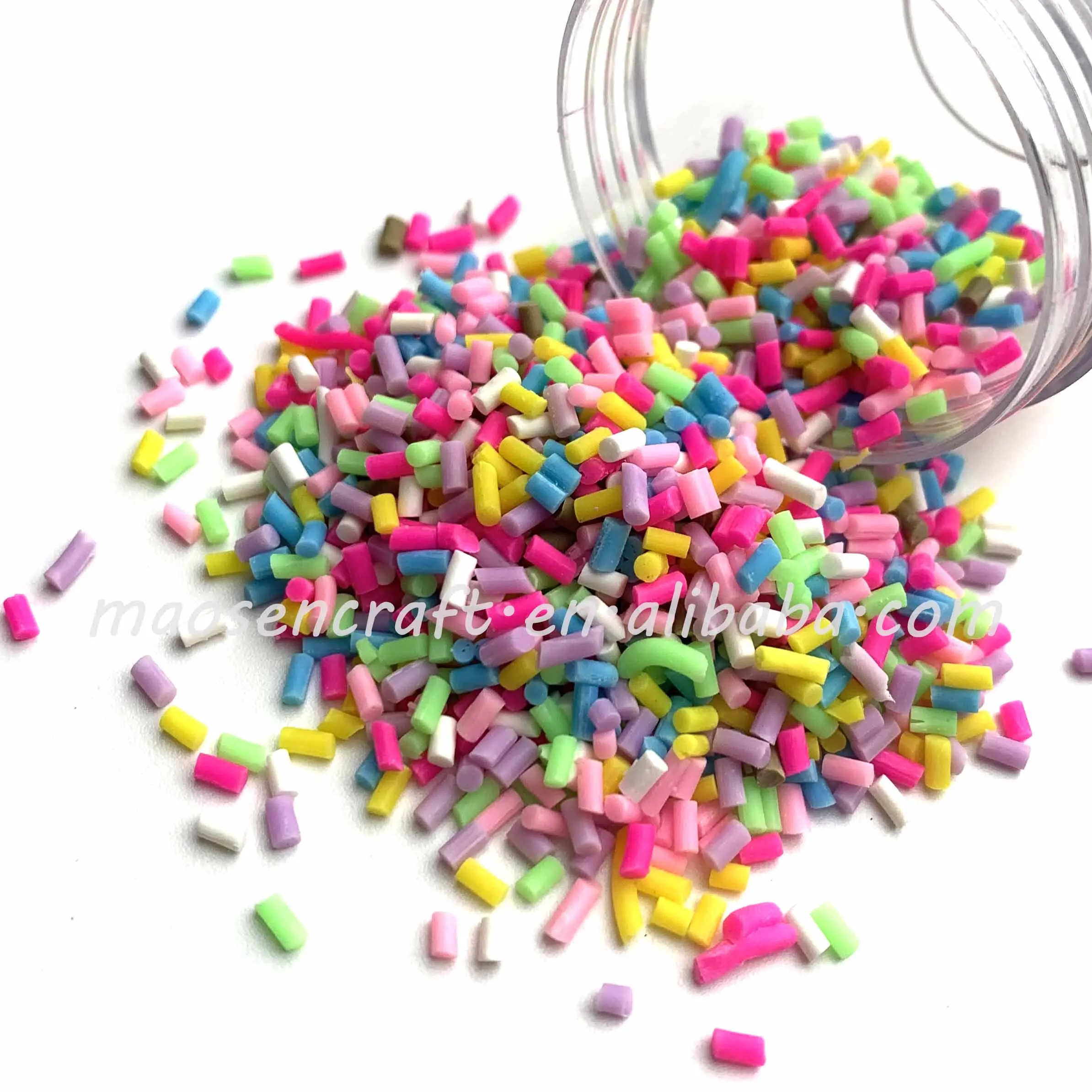 Wholesale Bulk  Colorful Polymer Clay Sprinkles Glitter For Craft