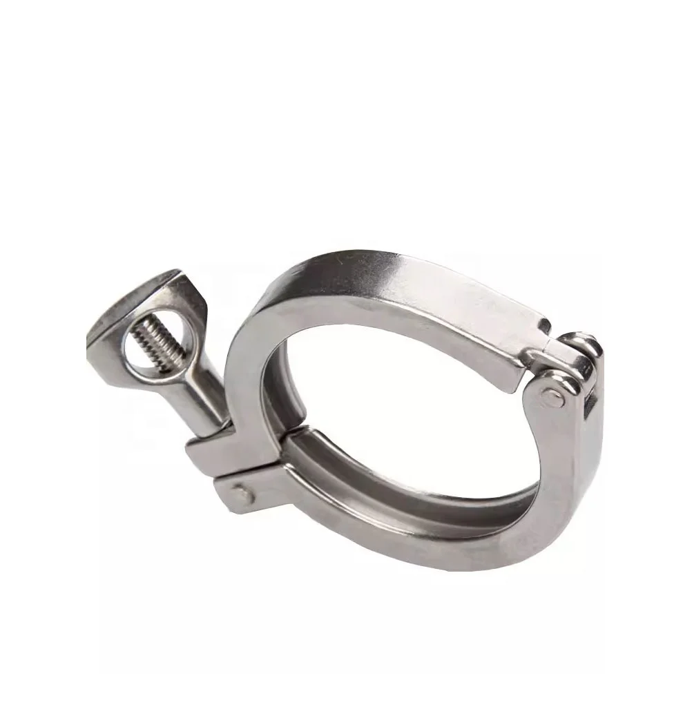Triclamp  Fitting Stainless Steel SS304 Tri Clamp Clover Sanitary Single Pin TC Clamps Quick Mount Clamp Fastener 304  Sleeve