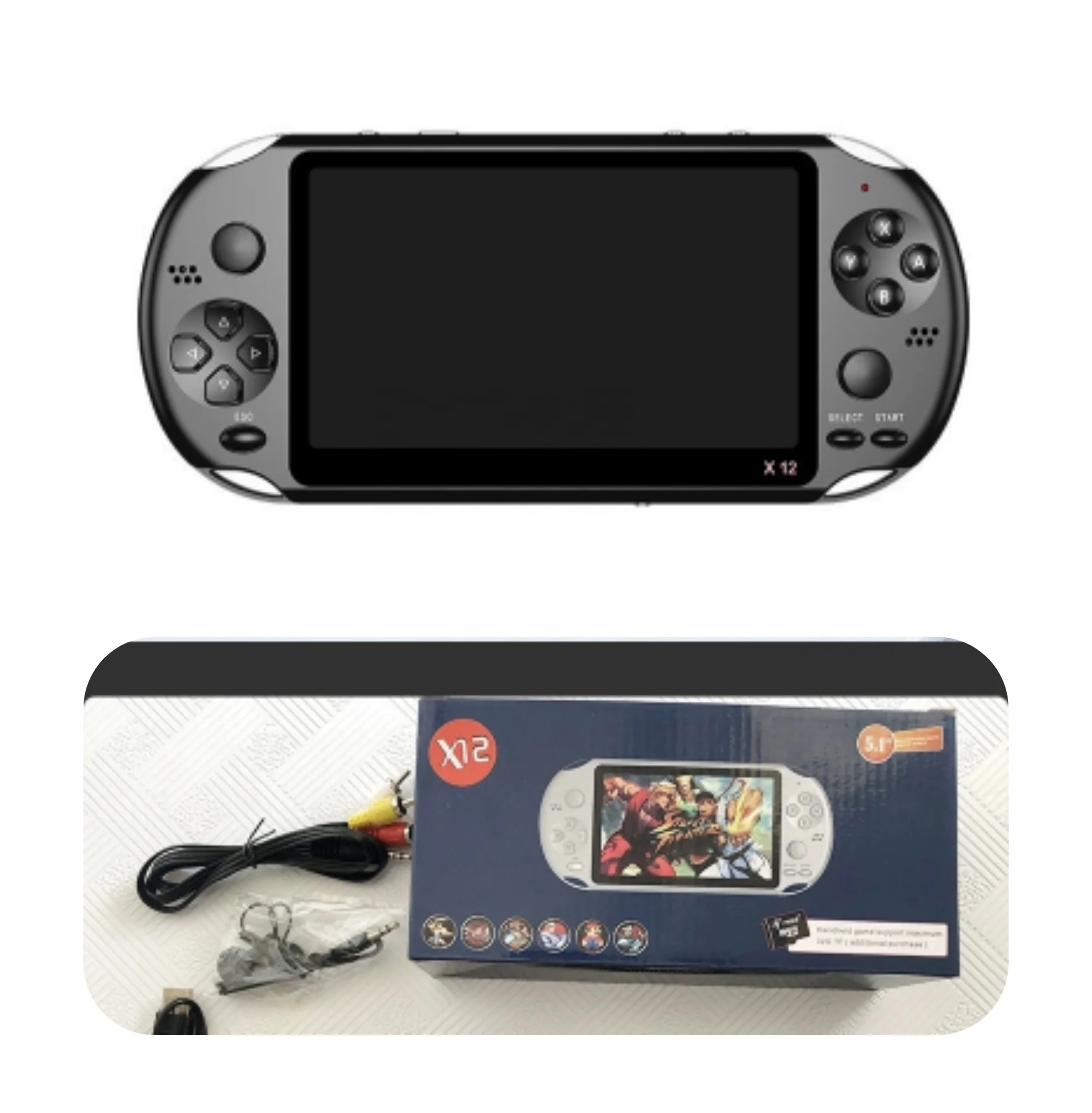 2021 Amazon5.1inch X12 консоль плеер портативный ручной X12 видео игровая консоль 8 гб поддержка ТВ-выход с MP3 кинокамерой