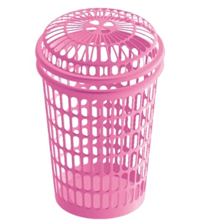 China custom plastic injection molding household rattan laundry dirty clothes bathroom storage basket mould