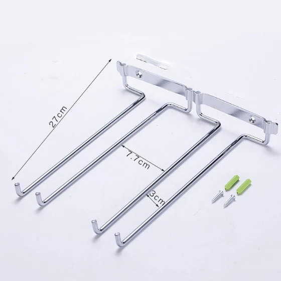 Настенная кухонная столовая посуда хромированный держатель для Винных Бокалов стойка для Винных Бокалов