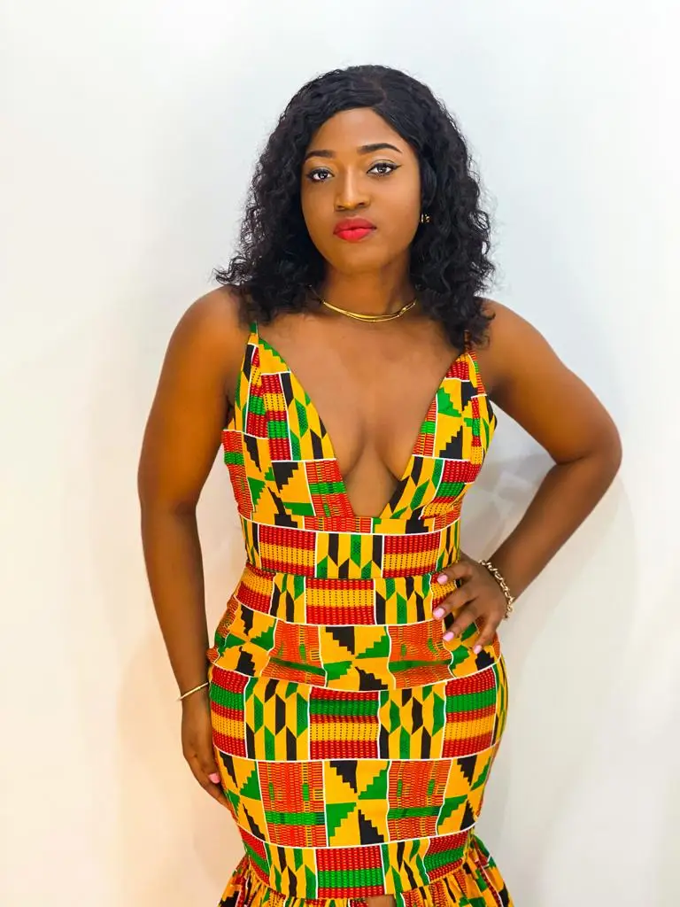 Hot Sell Sleeveless Sexy Kente Design Ladies Party Evening Dress Africa Wax Print Casual African Dress For Women Clothing