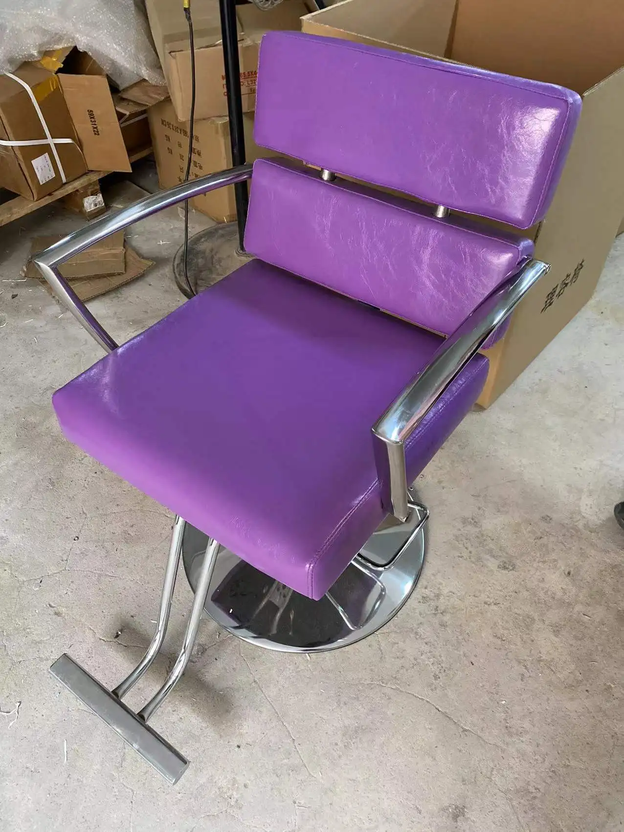 2024 modern design Fashionable purple salon chair for Salon supplies