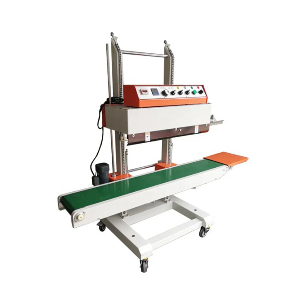 QLF-1680 Vertical Continuous Band Sealer Sealing Machine