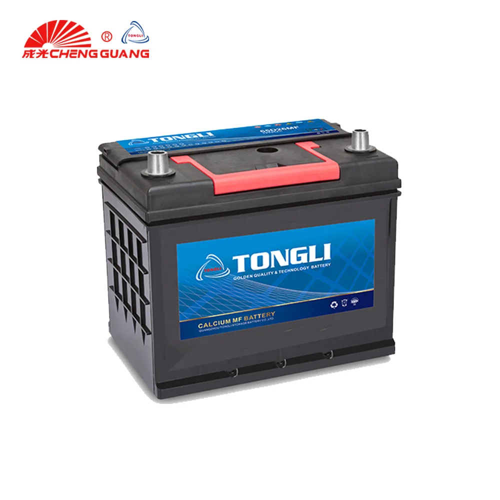 
Tongli brand 12v 60AH car battery wholesale Japanese standard maintenance free 12v N60 automotive battery 