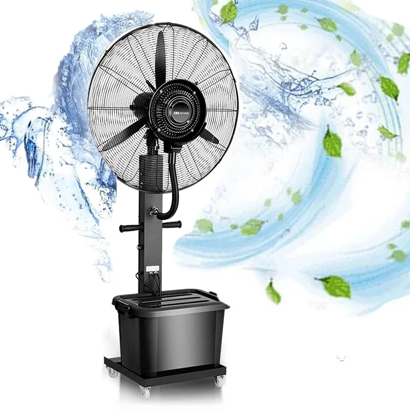 Fans Heavy-Duty Fan Powerful Large Oscillating Misting Spray , Electric Cooling Humidifier Industrial Fan,Pedestal Standing Fan