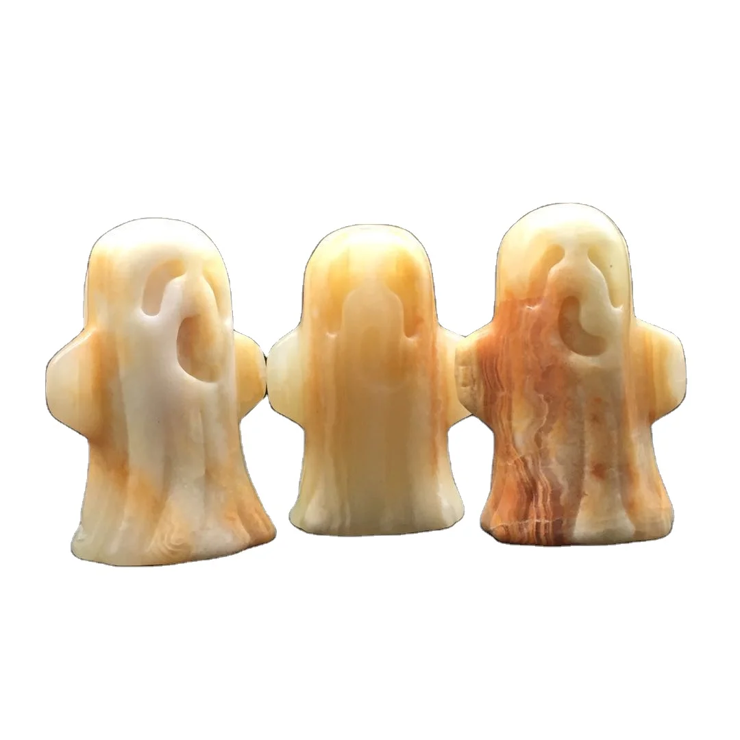 
Wholesale High Quality Natural Afghanistan Jade Crystal Hand-carved Ghost Healing for Gift & Decoration 
