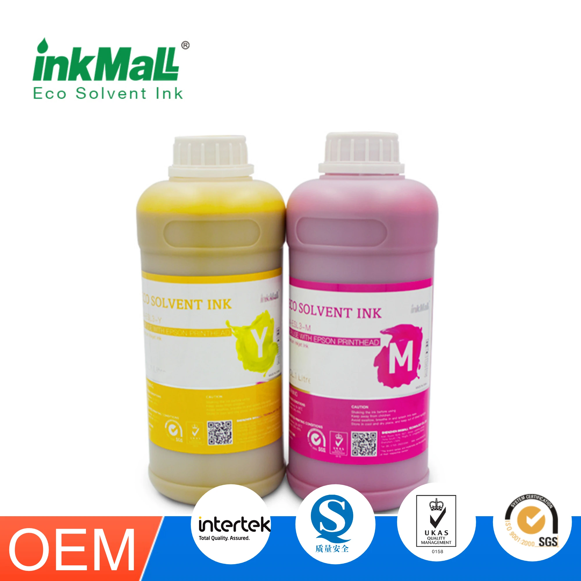 InkMall Vivid Color Eco Solvent Ink for Smartjet 1601/1802/2302 Eco Solvent Inkjet Printer with Dx5 Dx11 4720 Head