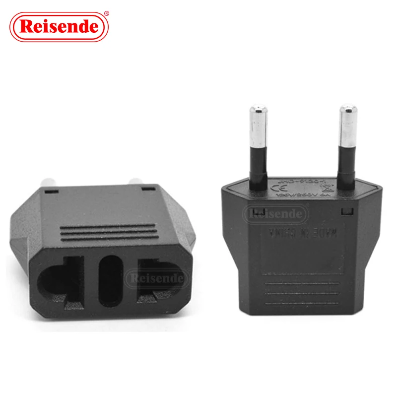 4.8mm Mini 2 Pin Round Pin German Standard Adapter Travel Universal Power Adapter