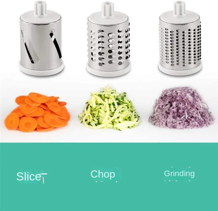 3 Blade Gear 3 in 1 Big Spiral Kitchen Shredder Multifunctional Manual Chopper Slicer Vegetable Cutter OPP Bag/color Box