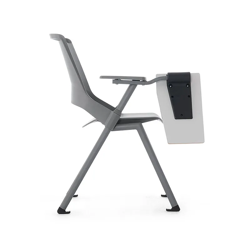 Custom Logo Office School Plastic Training Chair With Writing Pad