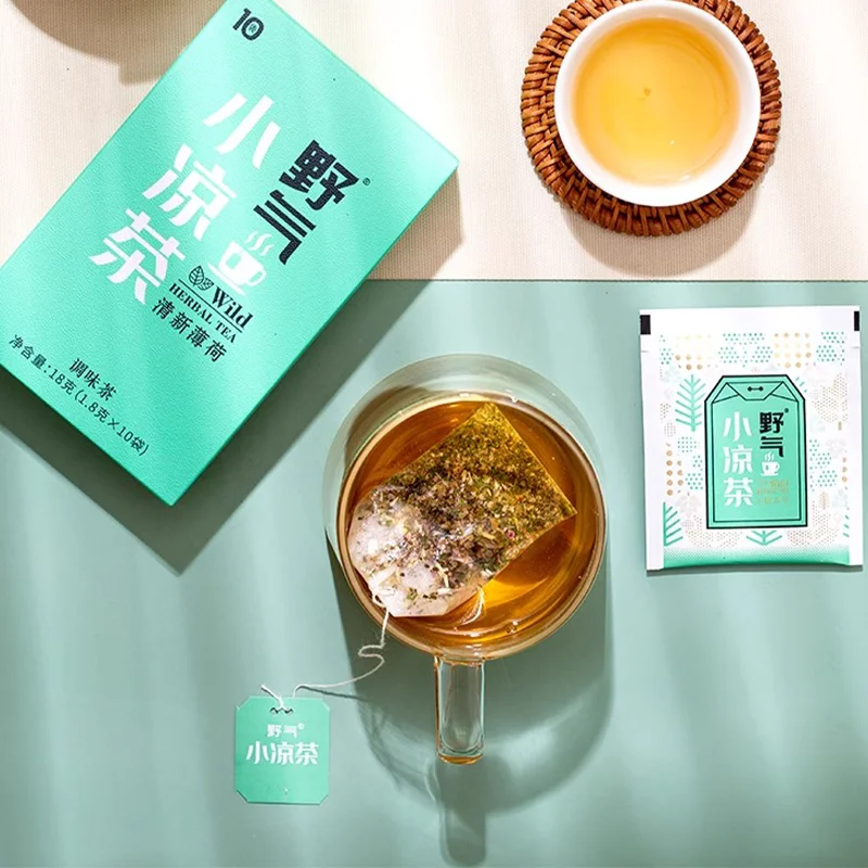 100% Pure Natural Flavor Chinese Herbal Tea Bags Organic Spearmint & Peppermint Mint Tea