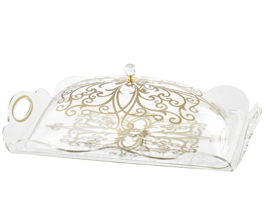 Принадлежности для ресторанов и отелей сервировочное оборудование акриловый сервировочный поднос на заказ с