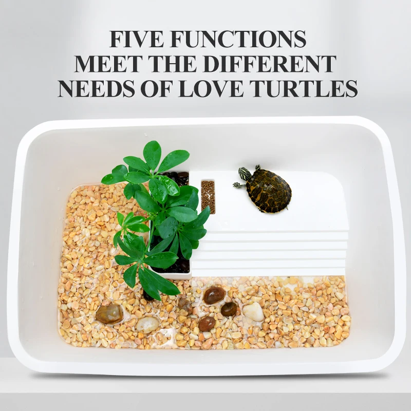 Yee Wholesale Big White Amphibious Reptiles Turtle Tank Cases