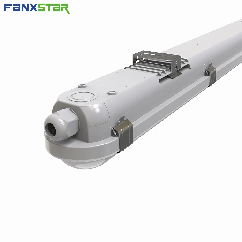 20W 40W 60W IP66 LED Weather Proof Light 5.8G Microwave Sensor Vapor Tight Light 2FT Linear Batten for Parking Garages 60cm