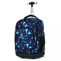 2022 Trolley Case High-capacity Waterproof School Kids Travel Trolley Bag Roller Wheeled Backpack Trolley School Bags For Kids