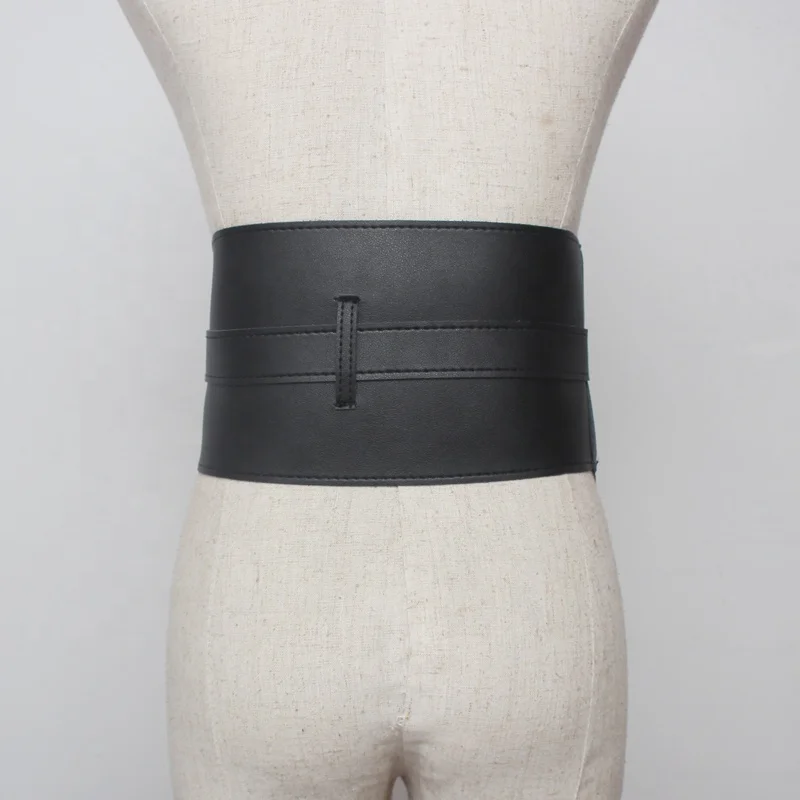 OUDINA Fashion Simple Coat Lifting Belt Buckle Decoration Pu Leather Belts & Accessories