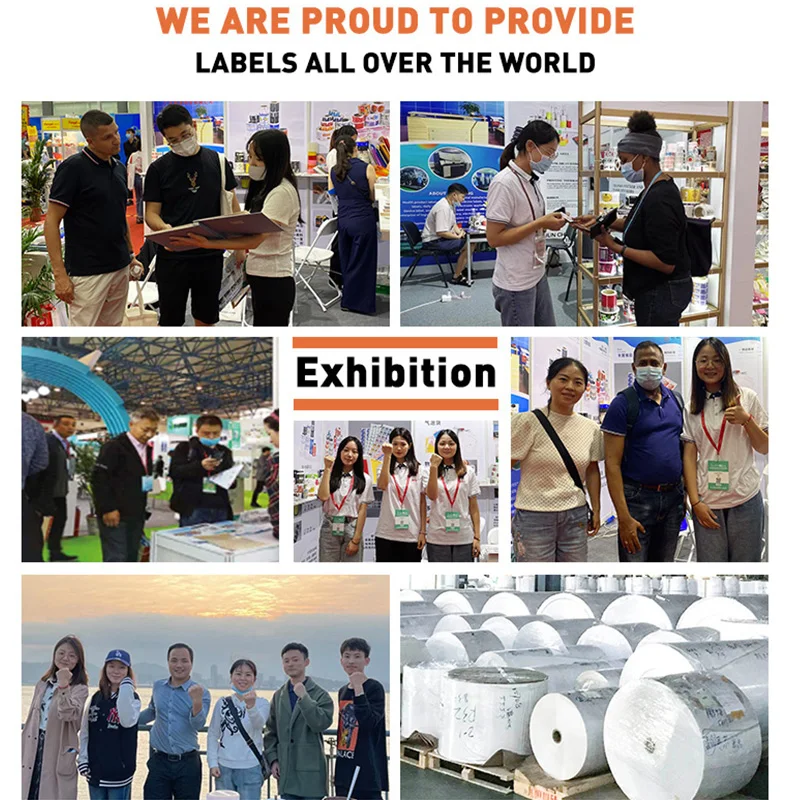 Custom Adhesive Labels For Packaging Customize Printed Private Logo Sticker Waterproof Bottle Label