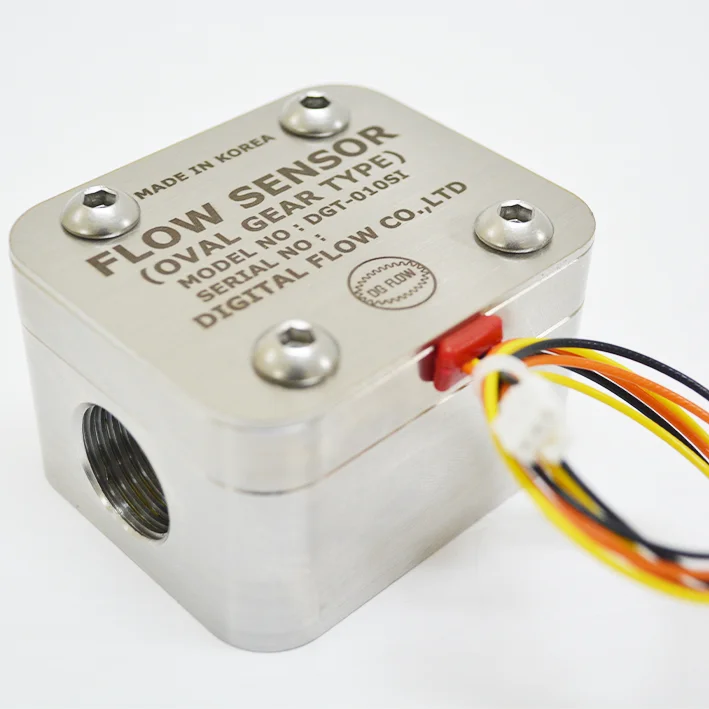 DGT-010SI Flow Meter oval gear type Internal thread type flow meter integrating meter Flow Sensor  PD Meter Available for m