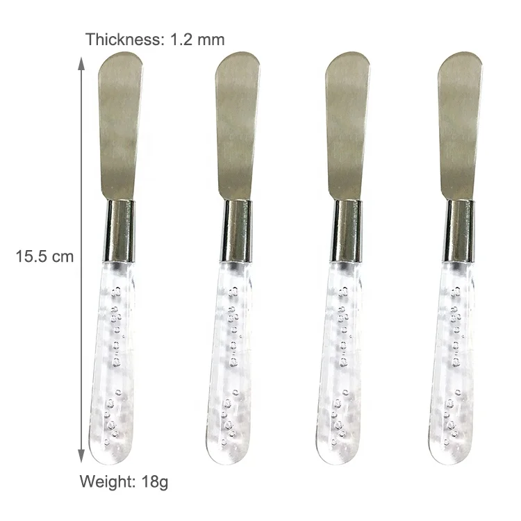 
Wholesale Stainless Steel Blade Plastic Handle Children Butter Knife spreader 