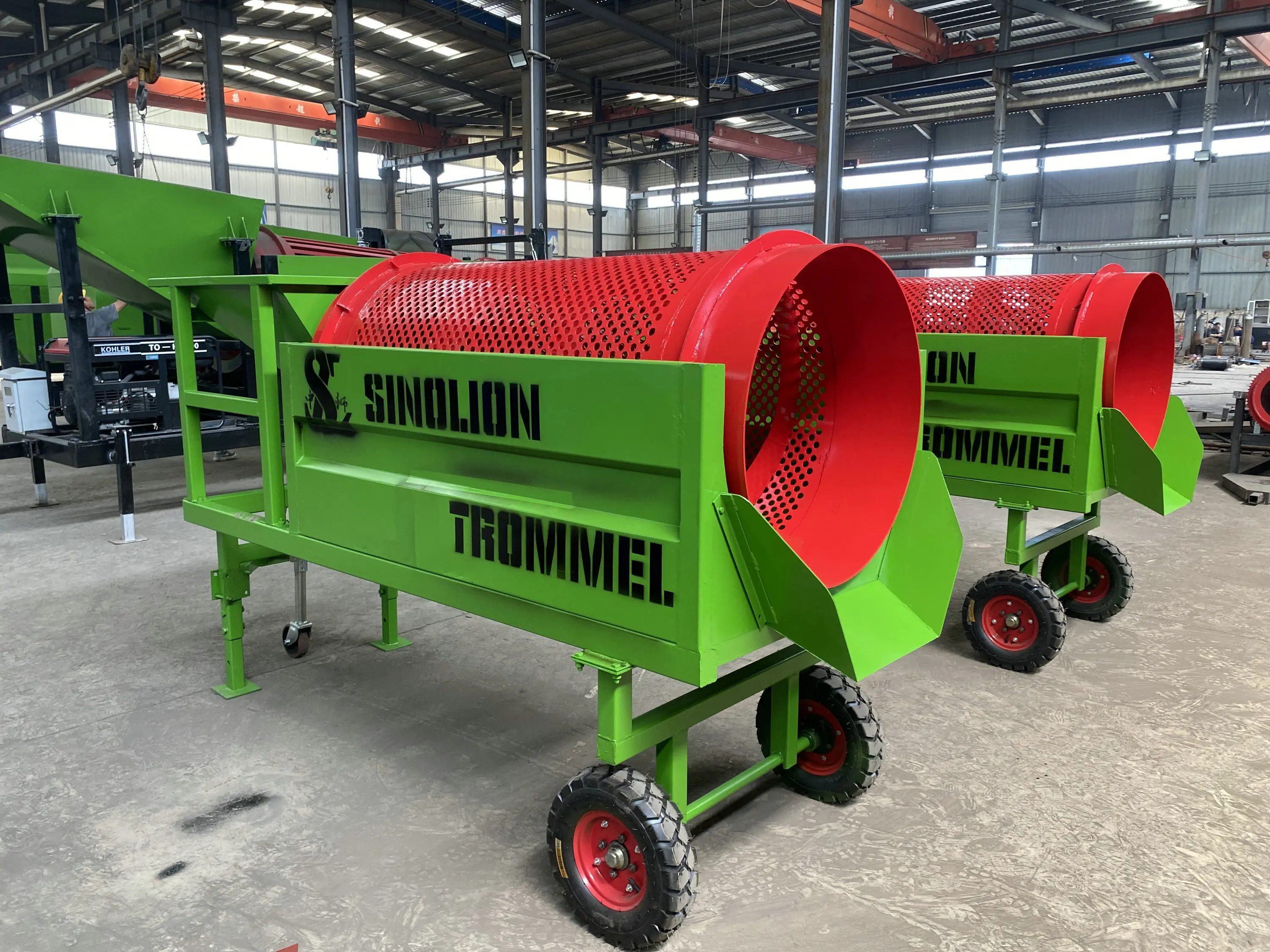 mobile trommel screen MTS0818  supplier direct small trommel screen