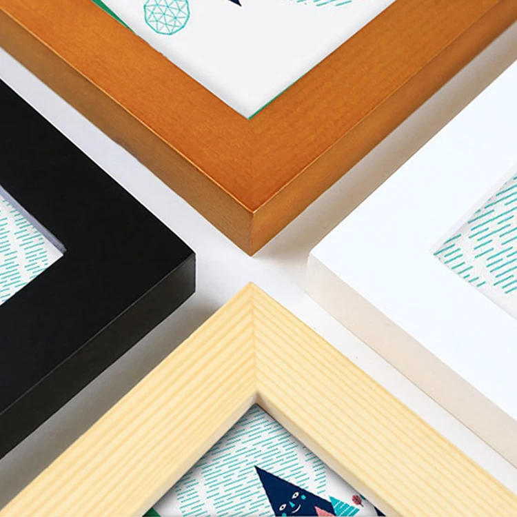 Wall Picture Home Decor High Quality Solid Wooden Clear Photo Frame