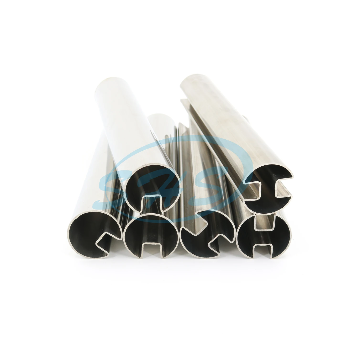 AISI 304 316 stainless round grooved pipe Dia 42.4 mm tube with single slot & polishing surface 42.4x1.5x(slot 15x15x15)