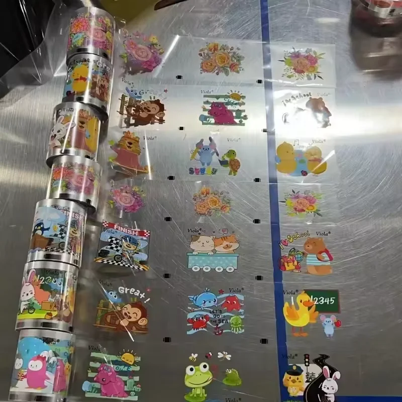 Wholesale Custom Design Print Cartoon pvc label film  for thermal transfer