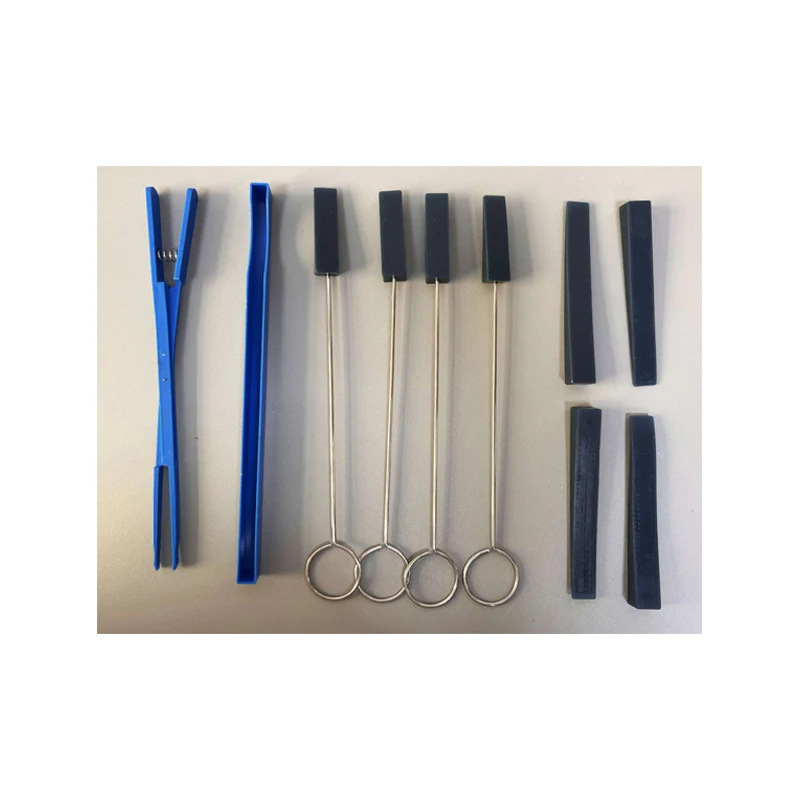 10pcs Piano Tuning Tools Kit Nylon Rubber Mute Clamp with Carrying Case Piano Mute for Piano Musical Instrument Supplies