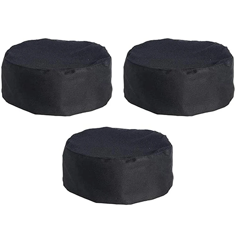 2023 new style eco-friendly soft comfortable cotton/polyester fabric professional breathable chef hat black color