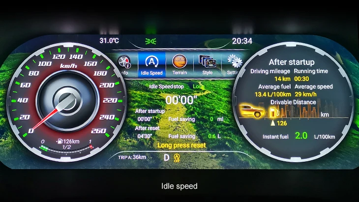 
Lanmodo Race 12.3 Inch Full LCD Instrument Cluster With 1080P Full color Night Vision 