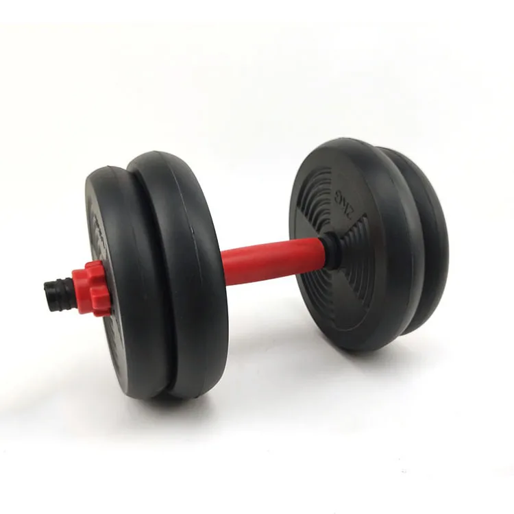 Manufacturing plant production 6 in 1cement adjustable 50kg dumbbell barbell set