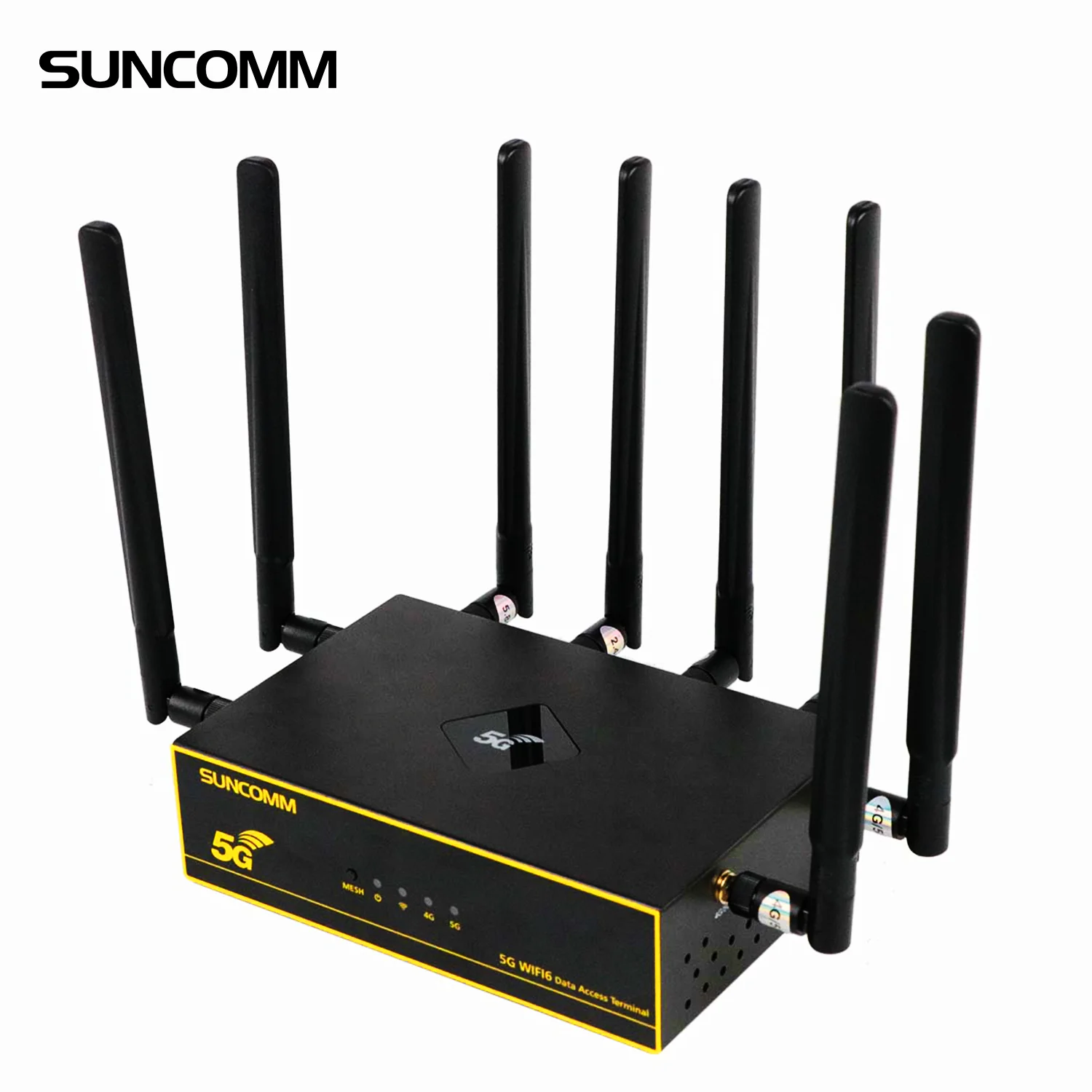5G маршрутизатор SUNCOMM O1 WiFi 6 сетчатый QoS PCI AT TTL VPN с SIM-картой внешняя антенна домашний Мобильный Wi-Fi 5g