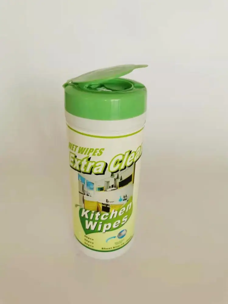 Wholesale Biodegradable Kitchen Wet Wipes In Canister Magic Wet Wipes
