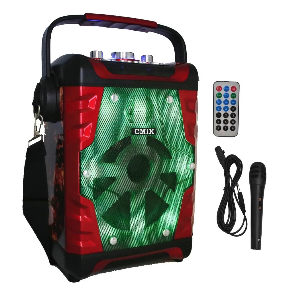 Cmik mk-b23 oem odm lautsprecher наружная fm usb/tf цветная подсветка караоке звуковая система quran сабвуферы bluetooth динамик