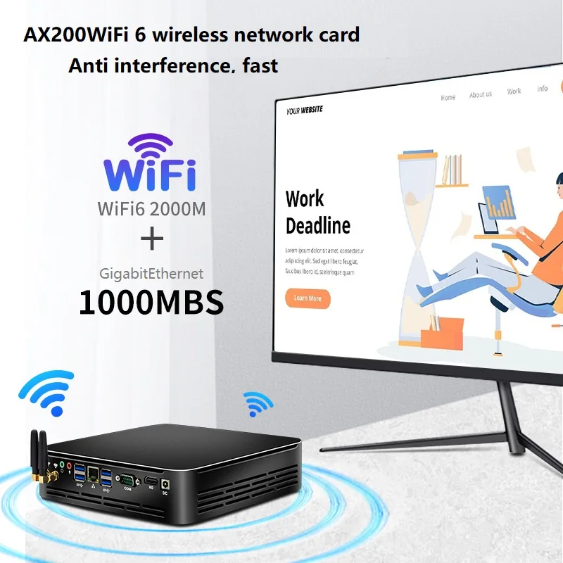 2023 New Gaming PC 12th Ge In-tel i9-12900h/ i7-12700h/ i5-12450h Desktop Computer  UHD/iris xe GPU mini pc