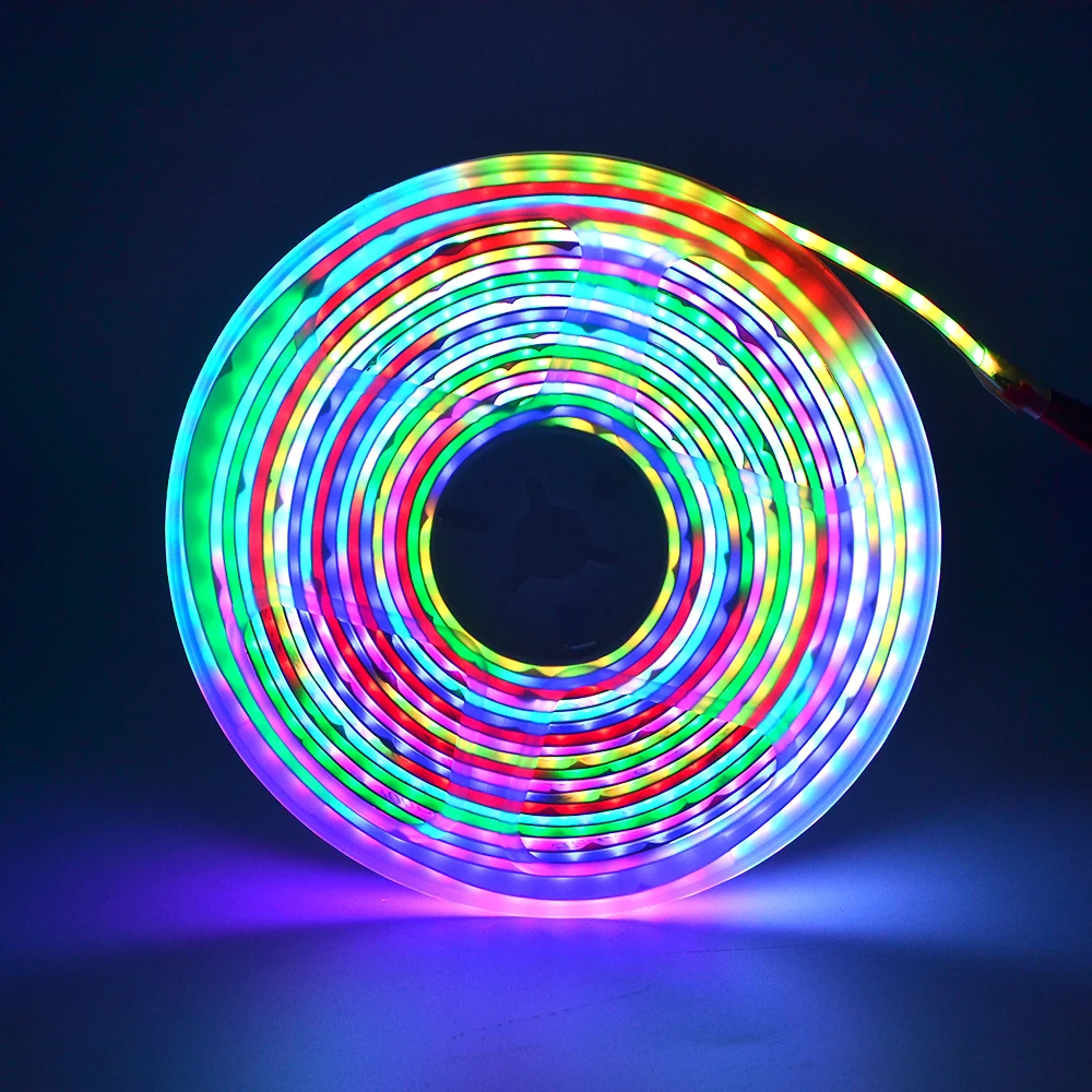 Wholesale High Quality Cob Rgbic With App 100 Ft Led Strip Lights Rgb Ic 12V Ws2812B Rgb Led Pixel Strip