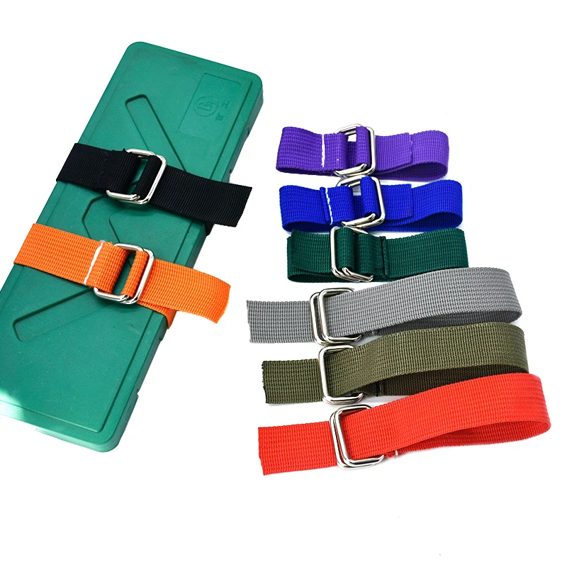 Custom Printed Metal Buckle Hook & Loop Webbing Strap