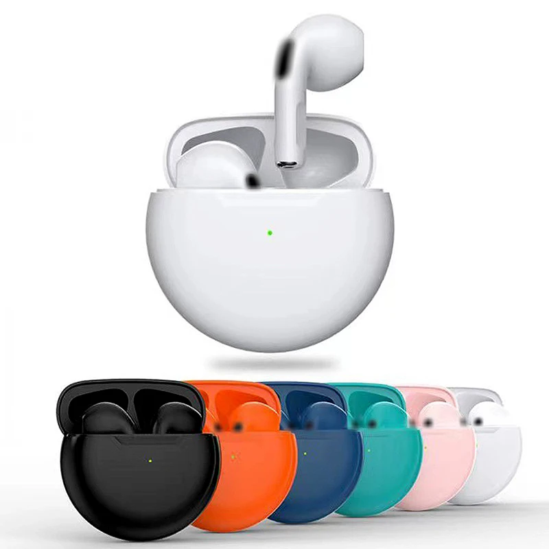 Pro6 Special Design And New Colorful Blue Tooth Headphones Super Sound Bass Mini Earphones Wireless Earbuds Tws Pro 6