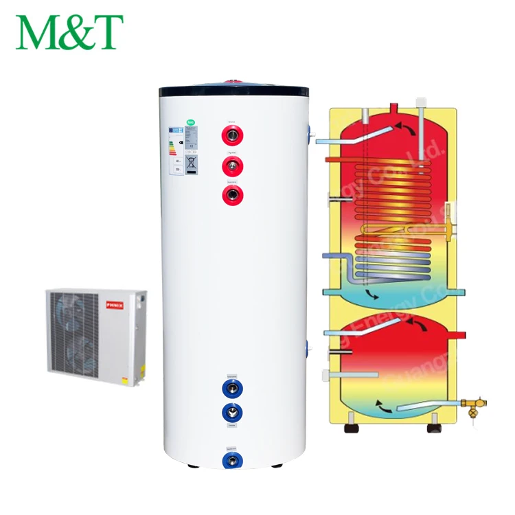 Ce Watermark Hot Water Heat Pump Water Tank 300 Liter Floor Heating System Pool Hot Water Tank With Coil