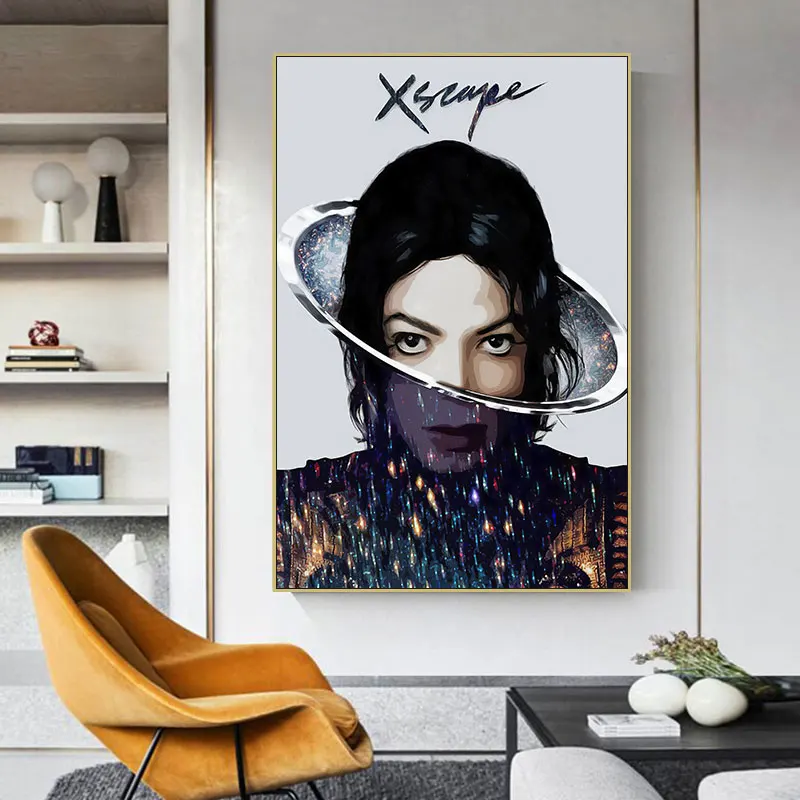 
New Listing Celebrity Michael Jackson Contemporary And Contracted Wall Art Painting Canvas Decoration 