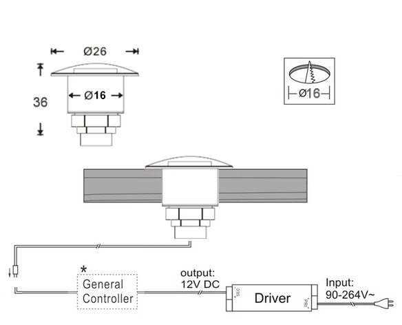 Водонепроницаемый Крытый настенный пол IP67 подъездная дорожка светодиодные Подземные Тротуарные светильники