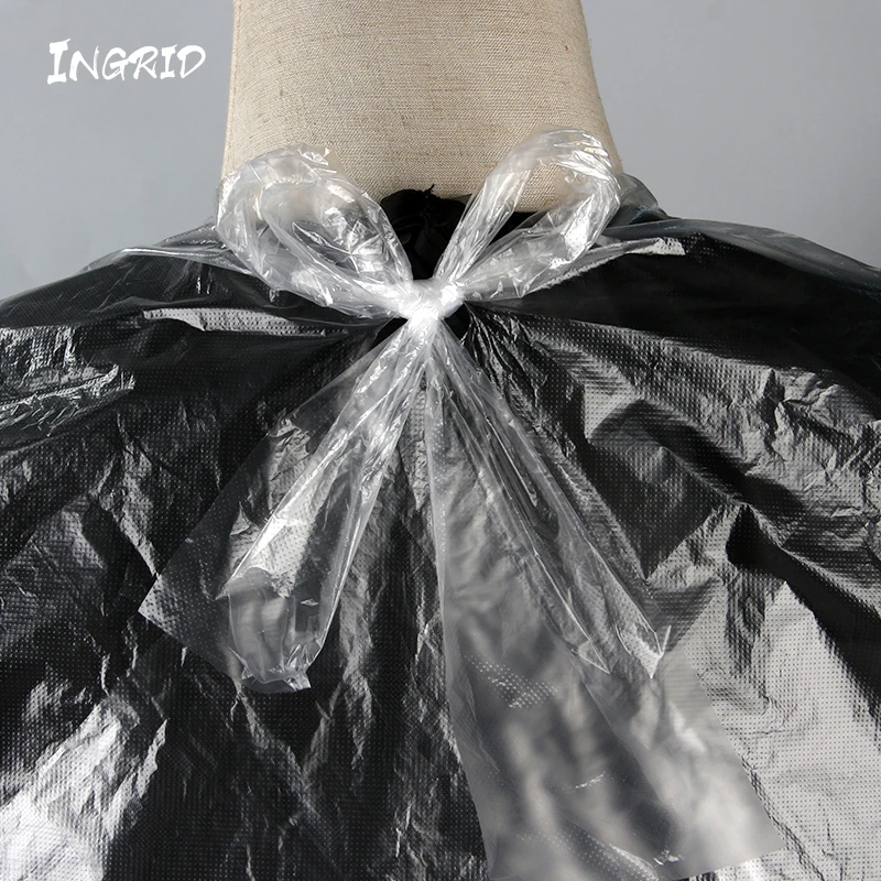 Cheap Price Plastic Hairdressing PE Cutting Disposable Hair Barber Salon Cape Apron hairdressing cape